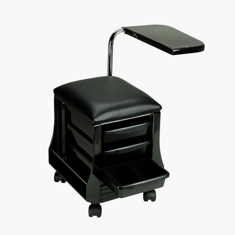 Manicure Table Seat in Black Direct Salon Furniture