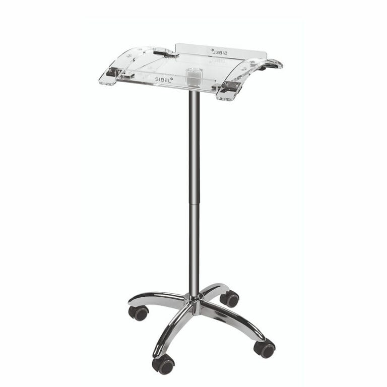 Escort Square Black Trolley | salon tinting trolley | hair tinting trolley