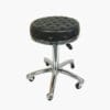 Agenda Black Dimpled Gas Lift Stylist Stool