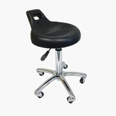 Agenda Black Moulded Gas Lift Stylist Stool