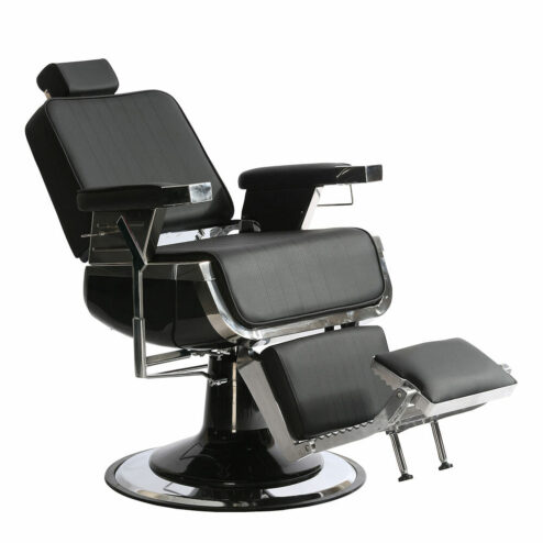 Ayala Dark Black Barbers Chair