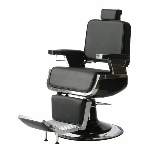 Ayala Dark Black Barbers Chair