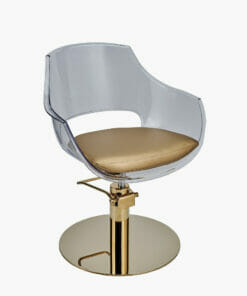 Ayala Ghost Gold Hydraulic Styling Chairs