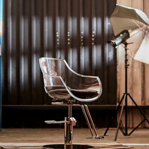 Ayala Ghost Hydraulic Styling Chair