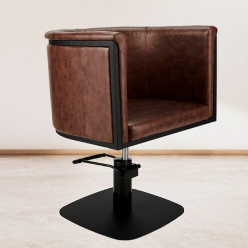 Ayala Gio Brown Hydraulic Styling Chair