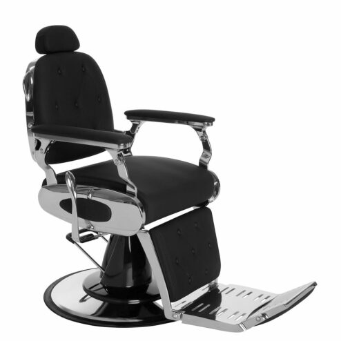 Ayala Lion Black Barbers Chair