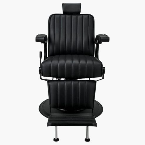 Ayala Pablo Black Barbers Chair