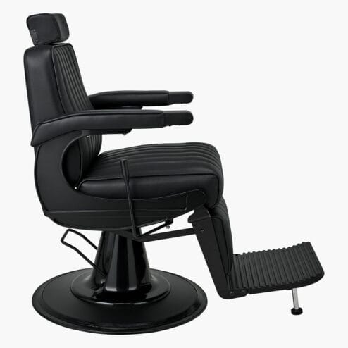 Ayala Pablo Black Barbers Chair
