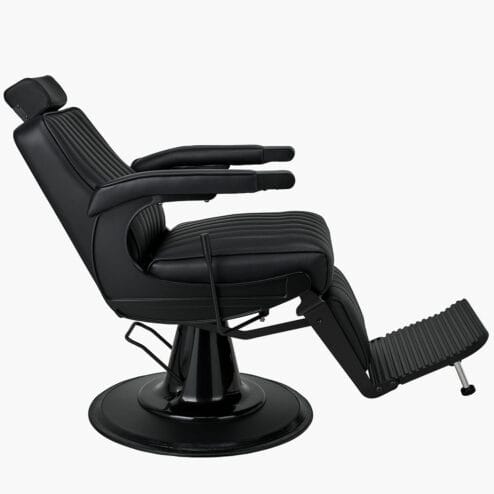 Ayala Pablo Black Barbers Chair