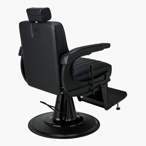 Ayala Pablo Black Barbers Chair