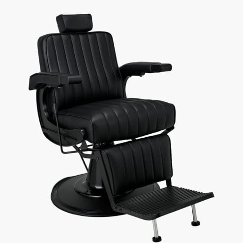 Ayala Pablo Black Barbers Chair