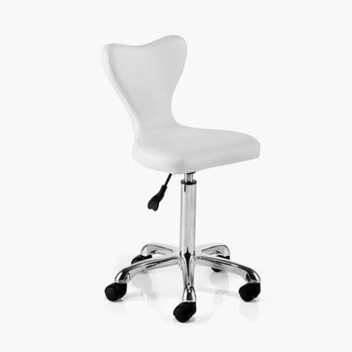 REM Clover White Stool - EXPRESS DELIVERY