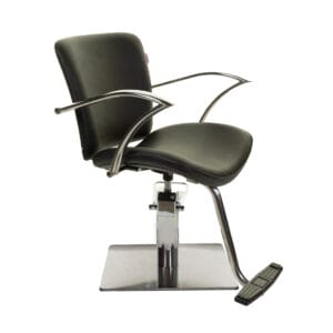 Crewe Orlando Bermuda Hydraulic Styling Chair Square Base with Footrest
