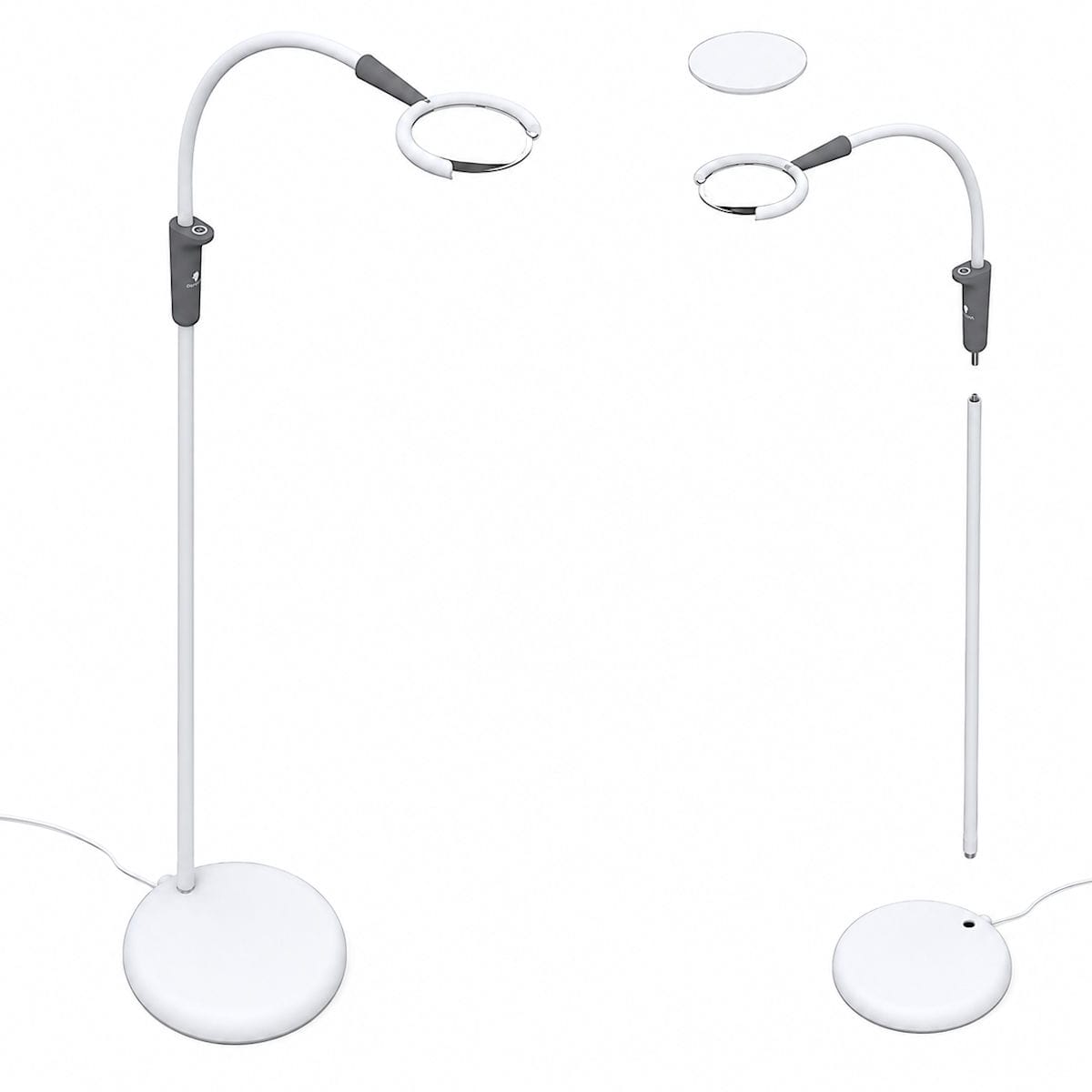 Daylight Magnificent Pro Floor Lamp - only one per purchase. Image showing the removable extending pole