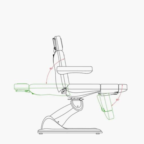 Direct Salon Furniture 3 Motor Split Leg Couch