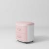 SkinMate Edge Pedicure Stool in Blush Pink