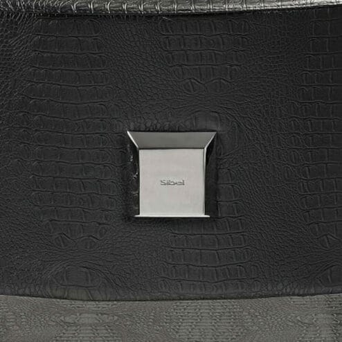 Felicitas Black Croco Hydraulic Styling Chair
