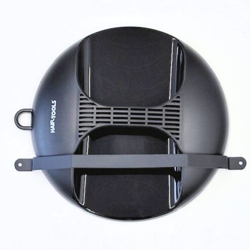 Hair Tools Black Round Mirror with Wall Bracket