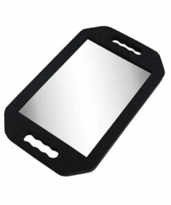 Head Gear Black Foam Back Mirror