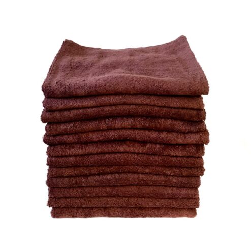 Majestic Chlorine Resistant Brown Towels Pack 12