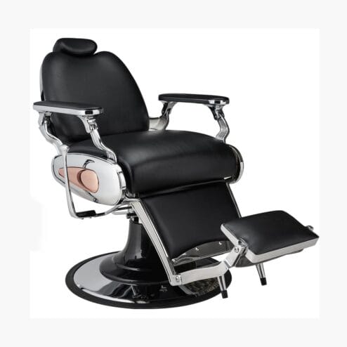 Mila Tiger Standard Black Barbers Chair