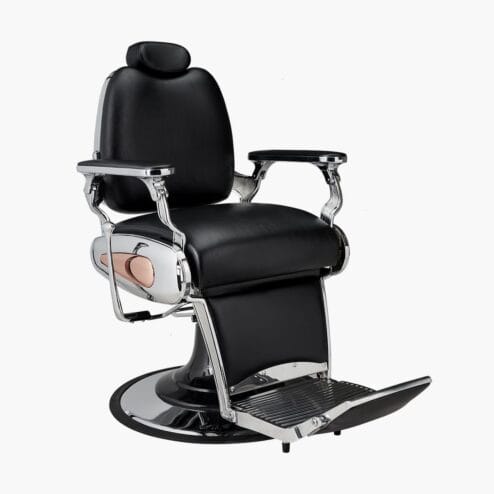 Mila Tiger Standard Black Barbers Chair
