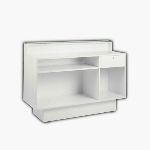 Nelson Mobilier Fluctus Reception Desk Blanc