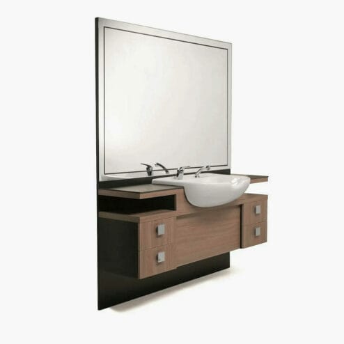 Nelson Mobilier Manspace Frontwash Barbers Unit