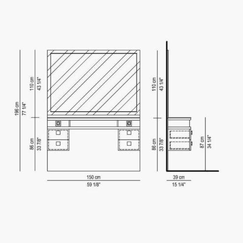 Nelson Mobilier Manspace Frontwash Barbers Unit