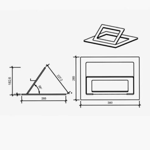Nelson Mobilier Metal Footrest dimensions