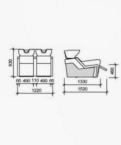 Nelson Mobilier Topwash Chrome Twin Washpoint