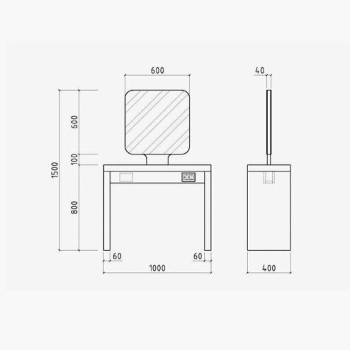 Nelson Mobilier iTable Island Styling Unit