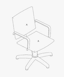 REM Atlas Hydraulic Styling Chair in Black