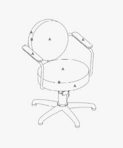 REM Calypso Chroma Hydraulic Styling Chair in Colour