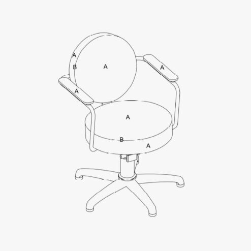 REM Calypso Chroma Hydraulic Styling Chair in Colour