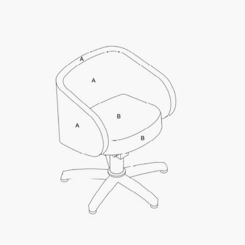 REM Capri Hydraulic Styling Chair in Colour