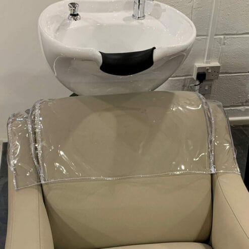 REM Clear Protective Back Wash Chair Covers