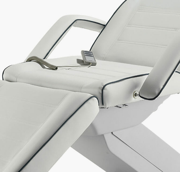REM Excel 3 Motor Beauty Couch in White Direct Salon Furniture