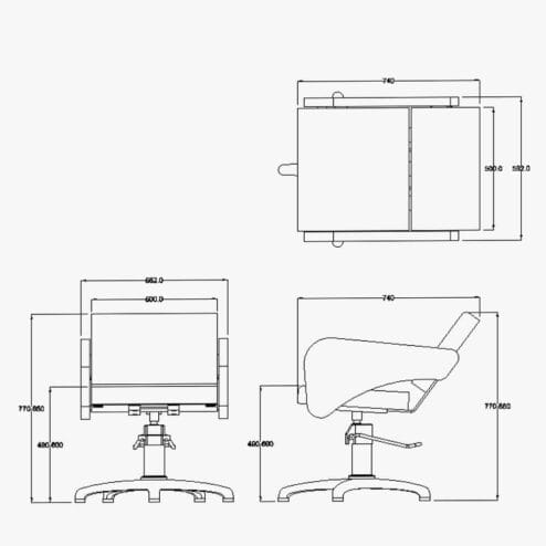 REM Havana Hydraulic Backwash Chair