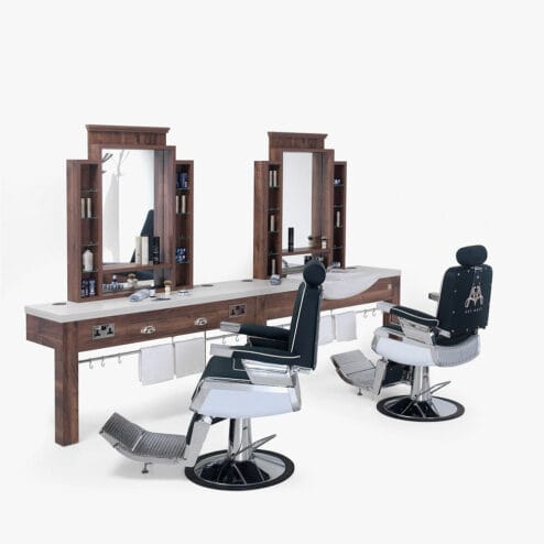 REM Montana Barbers 2 Position Furniture Package