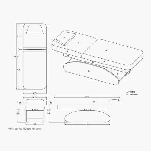 REM Pebble Spa Couch