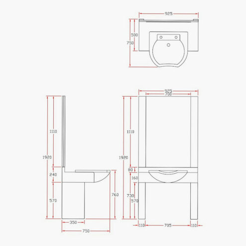 REM Pendle Front Wash Care Home Unit