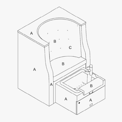 REM Plaza Pedibooth Chair