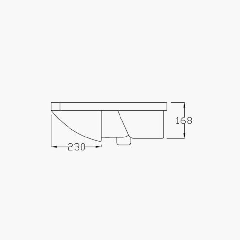 REM Porcelain Frontwash Basin Only