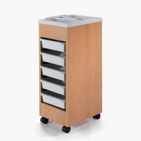 REM Stadium Lightwood Salon Trolley