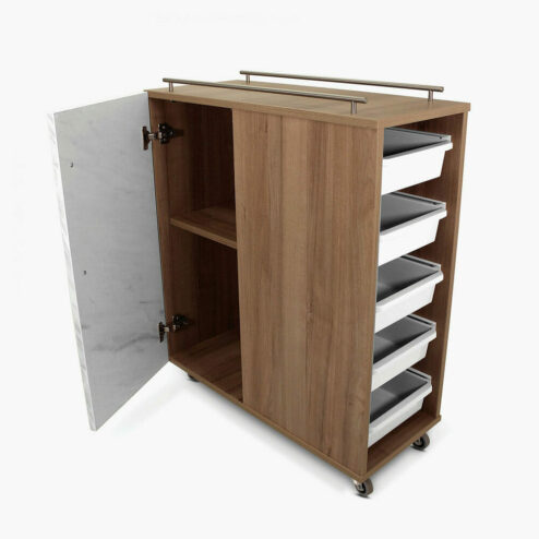 Alternative view of REM Savoy Mobile Beauty Cabinet