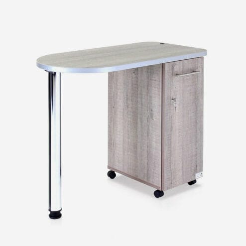 REM Stadium Nail Station in Rustic Oak