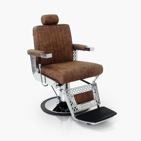 REM Viscount Barbers Chair in Coloured Upholstery