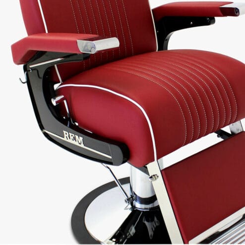 REM Voyager Barbers Chair In Coloured Upholstery