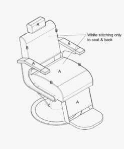 REM Voyager GT Barbers Chair In Coloured Upholstery Colour